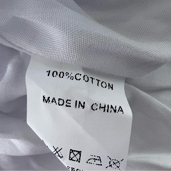 NWT* Pink Diamond White 100% Cotton Tiered Mini Dress Size 8 - Picture 11 of 16